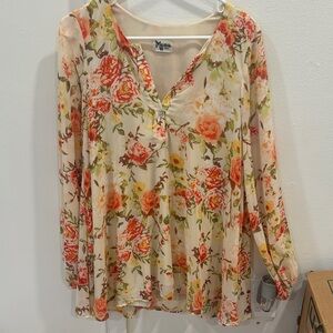 Show Me Your Mumu Floral Blouse